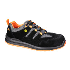 Portwest FE07 Scarpa ESD in Composito S1 SR FO, Nero/Arancione 36