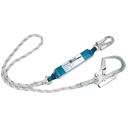 Portwest FP23 Corda singola con assorbitore di energia, Bianco