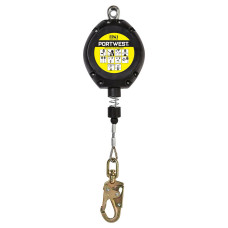 Portwest FP41 Arrotolatore retrattile da 10 m, Nero