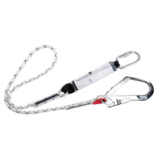 Portwest FP56 Single Lanyard with Shock Absorber Sheath, White