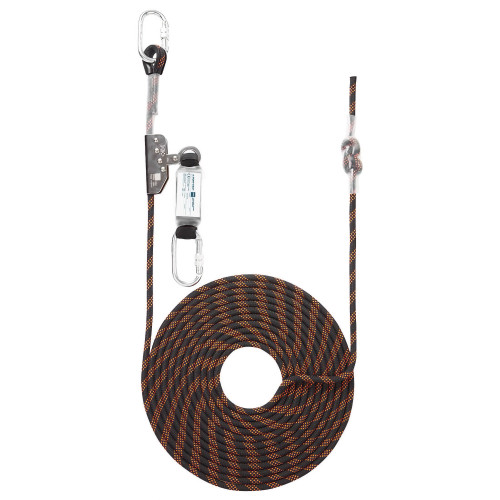Portwest FP90 10m Rope Guided Fall Arrest, Black/Orange