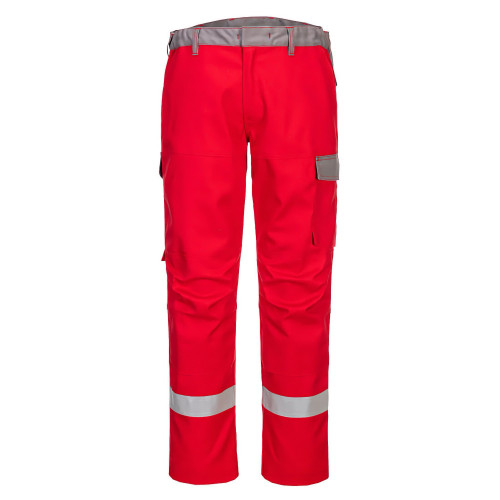 Portwest FR06 Bizflame Ultra Two-Tone Trousers, Red