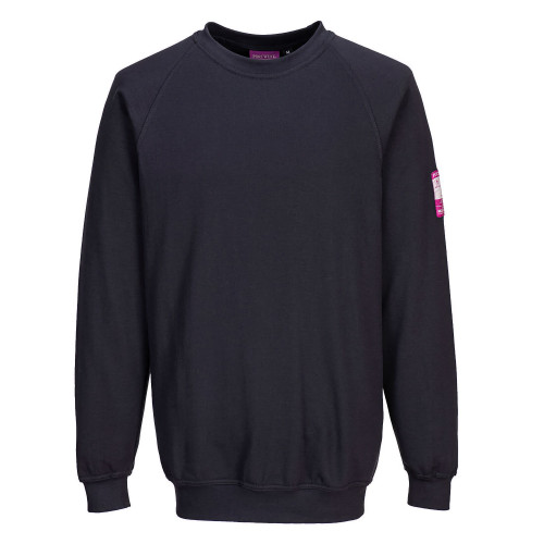 Portwest FR12 Long Sleeve Flame Retardant Anti-Static Sweatshirt, Navy Blue