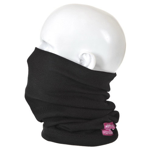 Portwest FR19 Anti-Static and Flame Retardant Neck Warmer, Black