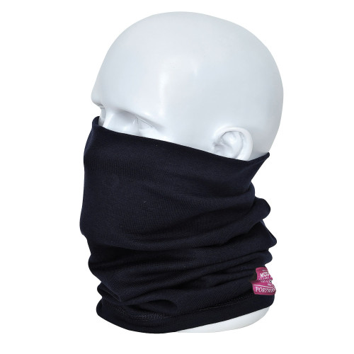 Portwest FR19 Anti-Static and Flame Retardant Neck Warmer, Navy Blue