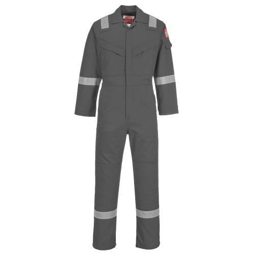 Portwest FR21 Super Lightweight 210gm Anti-Static Coverall, Grey