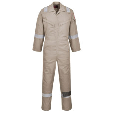 Portwest FR21 Super Lightweight 210gm Anti-Static Coverall, Khaki