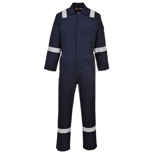 Portwest FR21 Super light ANTISTATIC one-piece suit 210gm, Navy Blue