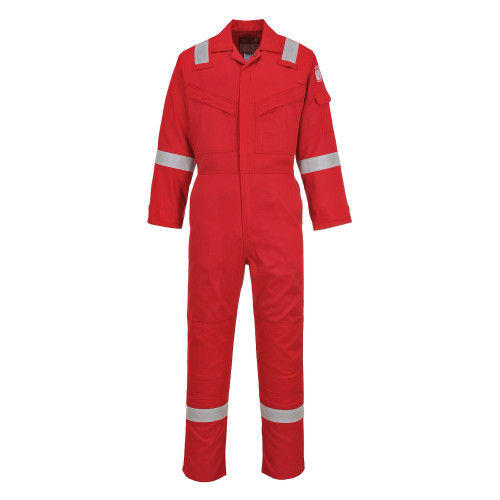 Portwest FR21 Super Lightweight 210gm Anti-Static Coverall, Red