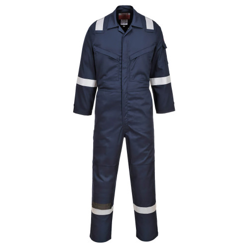 Portwest FR22 Fire Retardant Insect Repellent Full Suit, Navy Blue