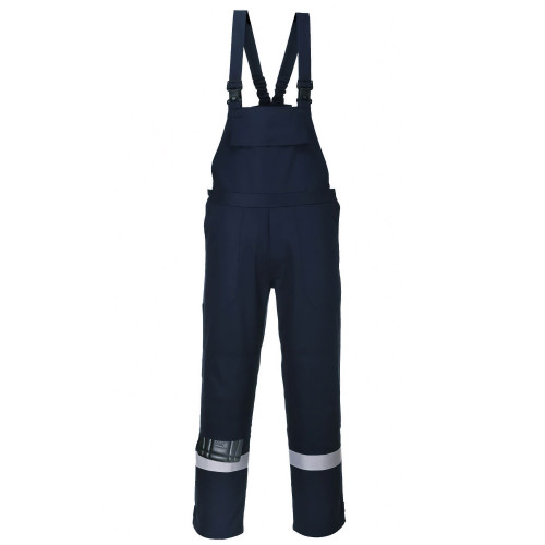 Portwest FR27 Bizflame Plus Bib Shorts, Navy Blue