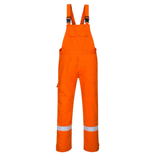 Portwest FR27 Bizflame Plus Bib Shorts, Orange