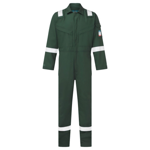 Portwest FR28 Tuta intera ignifuga antistatica leggera 280g, Verde