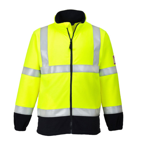Portwest FR31 Hi-Vis Anti-Static and Flame Retardant Fleece, Yellow
