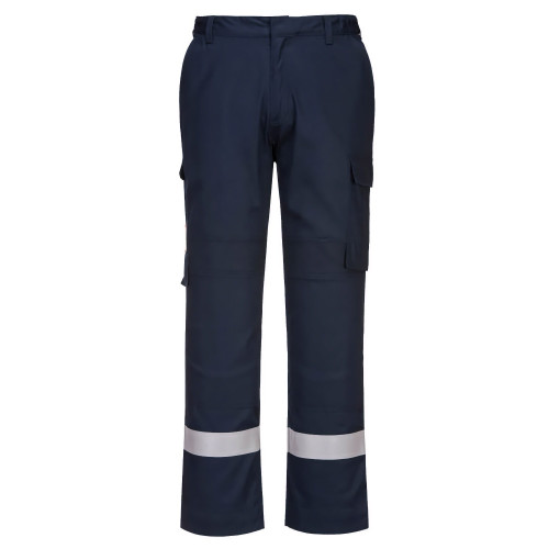 Portwest FR401 Bizflame Plus Pantaloni Leggeri, Blu navy