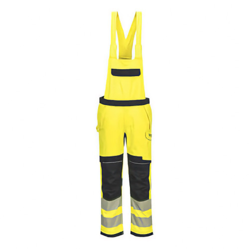 Portwest FR420YBR PW3 FR Modaflame Hi Vis Bib Shorts