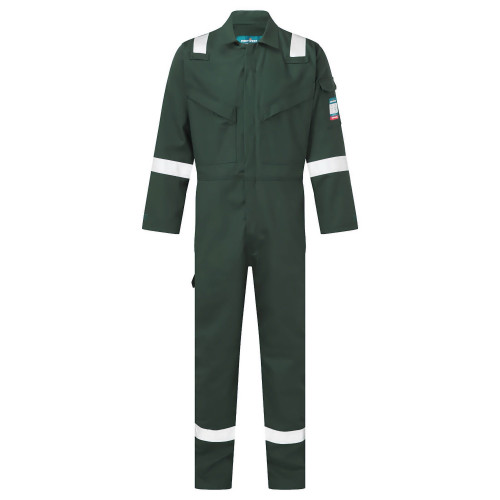 Portwest FR50 Tuta intera antifiamma e antistatica 350gm, Verde