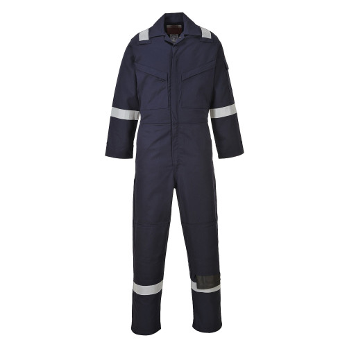 Portwest FR50 Tuta intera antifiamma e antistatica 350gm, Blu navy