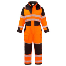 Portwest FR516OBR PW3 Modaflame Rain+ Hi-Vis Winter Suit Multi-Norm FR