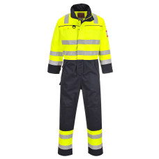 Portwest FR60 Hi-Vis Multi Standard Suit, Yellow/Navy Blue