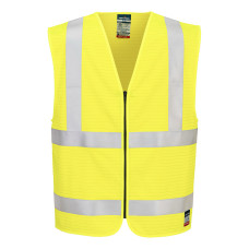 Portwest FR615YER Bizflame Hi-Vis FR Zip Vest