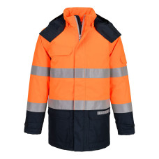 Portwest FR617ONR FR Bizflame Rain+ Hi-Vis Multi-Norm Contrast Winter Jacket
