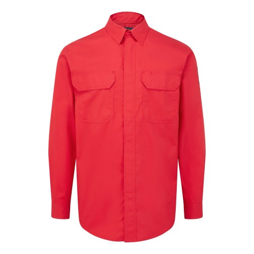 Portwest FR69 Bizflame Plus Trivalent Shirt, Red