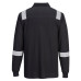 Portwest FR711 Polo a maniche lunghe ignifuga WX3, Nero