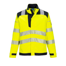 Portwest FR714 PW3 FR Hi-Vis Work Jacket, Yellow/Black
