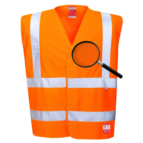 Portwest FR71 Hi-Vis Flame Retardant Vest - Anti-Static, Orange Portwest FR71 Hi-Vis Flame Retardant Vest - Anti-Static, Orange