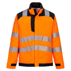 Portwest FR722 PW3 FR HVO Work Jacket, Orange/Black