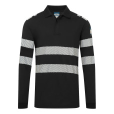 Portwest FR733BKR Polo manica lunga PW3 FR Modaflame