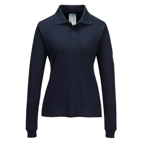 Portwest FR758NVR Polo manica lunga PW3 FR Modaflame Knit