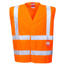 Portwest FR75 Hi-Vis Flame Resistant Vest, Orange