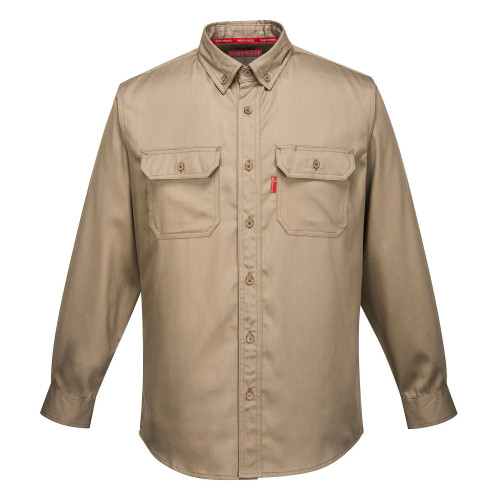 Portwest FR89 Camicia Ignifuga Bizflame 88/12, Cachi