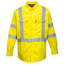 Portwest FR95 FR Bizflame 88/12 FR Hi-Vis Shirt, Yellow