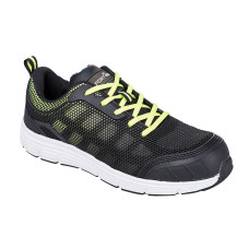 Portwest FT15 Shoe Tove Steelite S1P, Black/Green