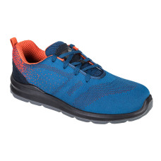 Portwest FT25 Steelite Aire Trainer S1P Shoe, Blue/Orange