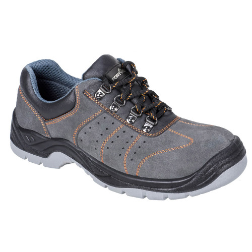 Portwest FW02 Steelite S1P Perforated Shoe, Grey