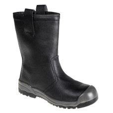 Portwest FW13 Stivale Steelite Rigger S1P CI (con puntale rinforzato), Nero