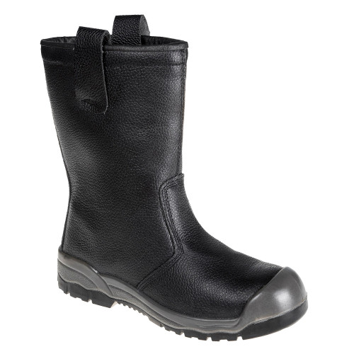 Portwest FW13 Steelite Rigger Boot S1P CI (with reinforced toe cap), Black Portwest FW13 Steelite Rigger Boot S1P CI (with reinforced toe cap), Black