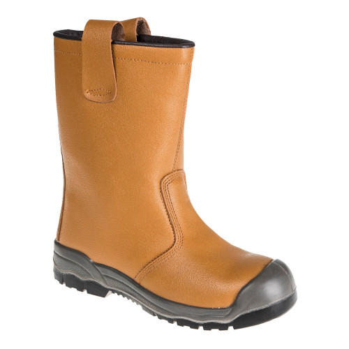 Portwest FW13 Steelite Rigger Boot S1P CI (with reinforced toe cap), Brown Portwest FW13 Steelite Rigger Boot S1P CI (with reinforced toe cap), Brown