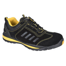 Portwest FW34 Shoe Steelite Safety Trainer Lusum S1P HRO, Black