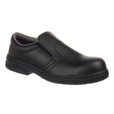 Portwest FW81 S2 Safety Moccasin, Black