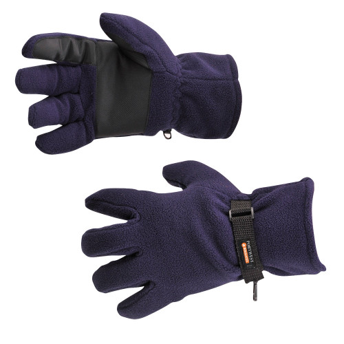 Portwest GL12 Guanti in pile foderati Insulatex, Blu navy