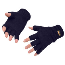 Portwest GL14 Insulatex Fingerless Knit Gloves, Navy Blue