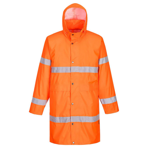 Portwest H442 Coat 100cm - Hi-Vis, Orange