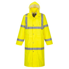 Portwest H445 Raincoat 122cm - Hi-Vis, Yellow