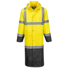 Portwest H446YBR High Visibility Rain Jacket Yellow/Black