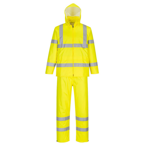 Portwest H448 High Visibility Packable Rain Suit, Yellow